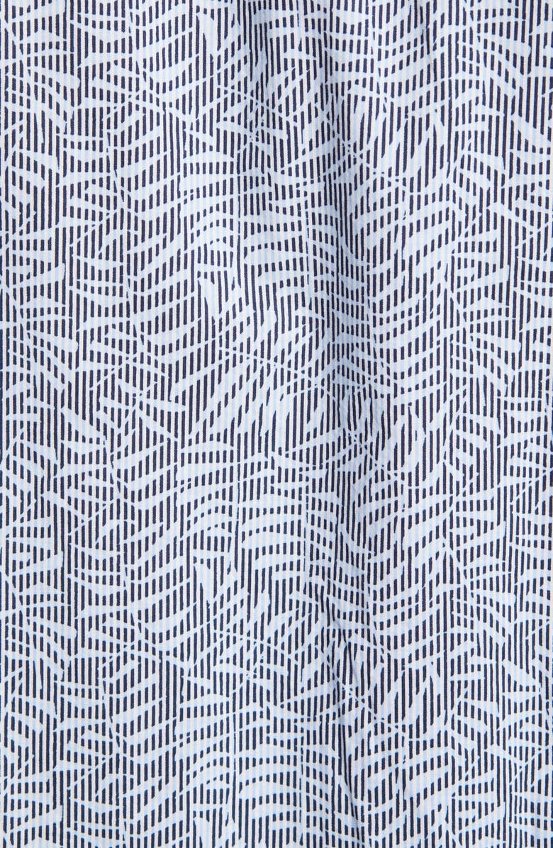 BOSS Noah Relaxed Fit Leaf Print Button-Up Shirt, Alternate, color, 