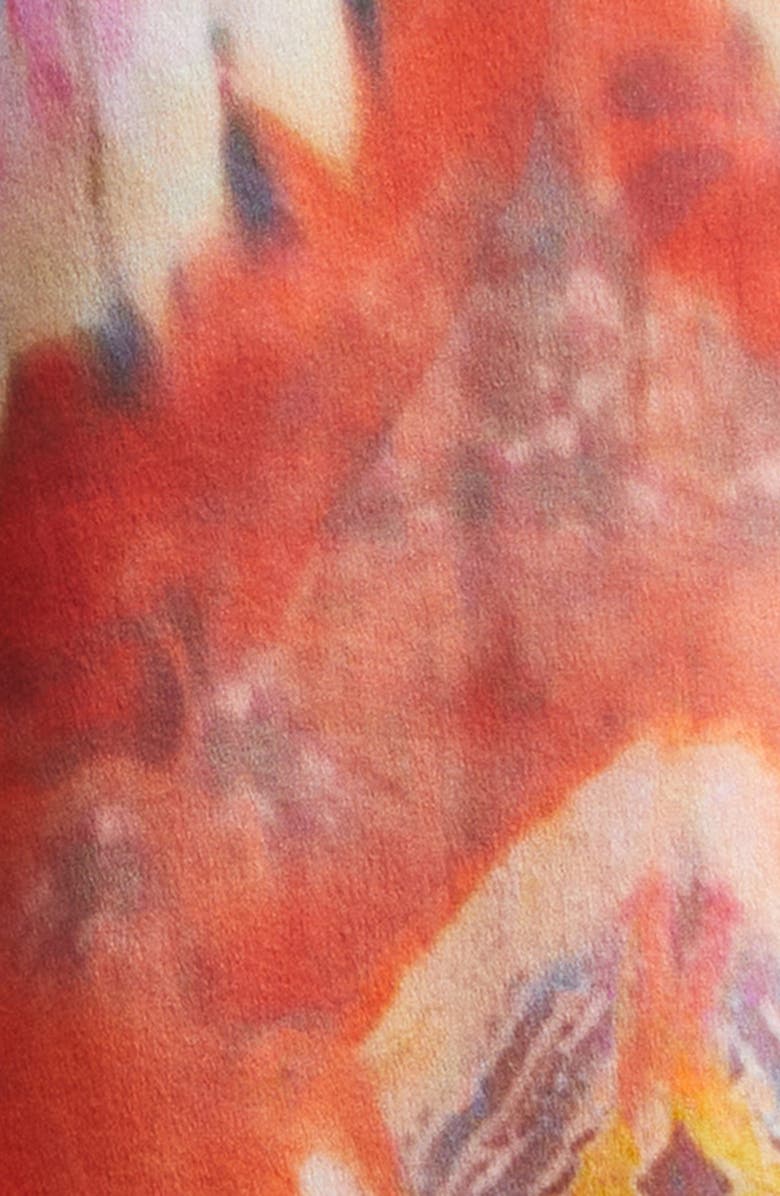 Zimmermann Kindred Spirit Alchemy Relaxed Silk Satin Shorts, Alternate, color, Ruby Tie Dye