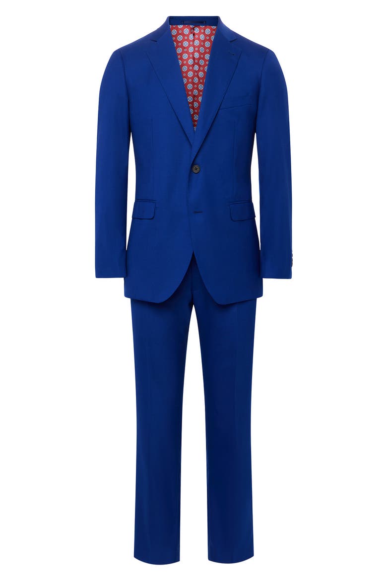 Performance Tailored Fit Suit, Alternate, color, COBALT