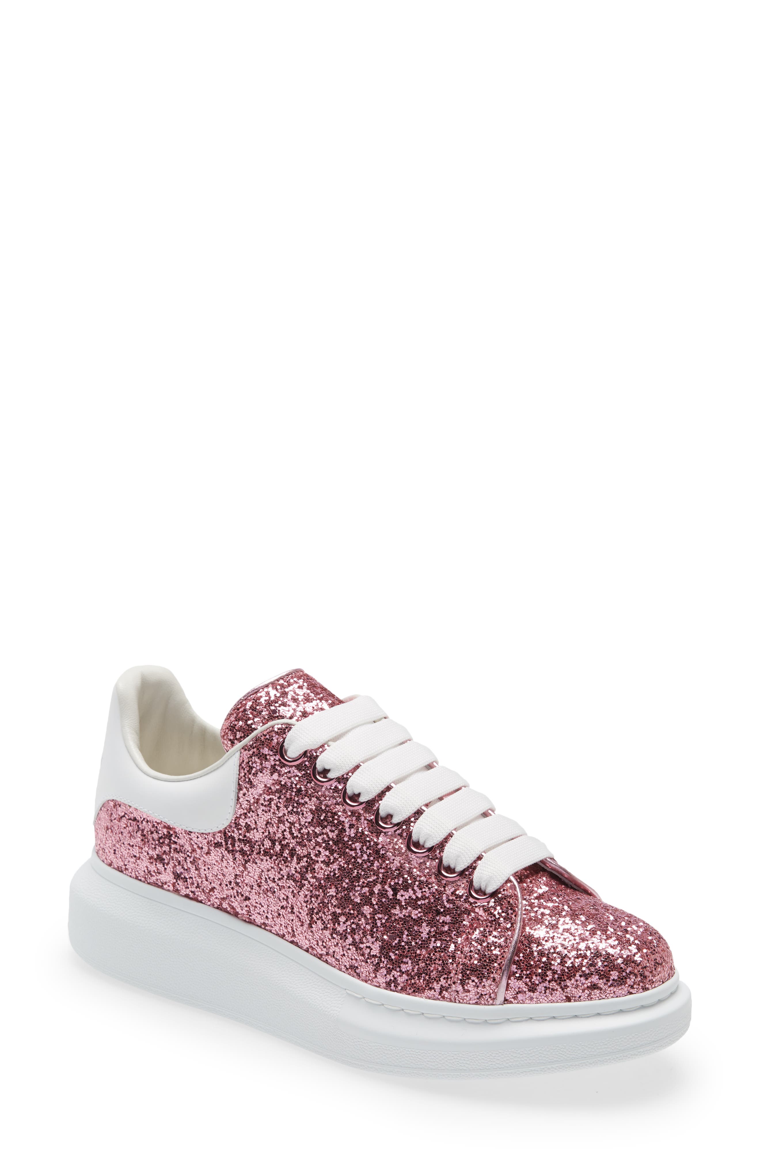 McQueen Alexander McQueen Glitter Oversize Platform Sneaker, Main, color, 
