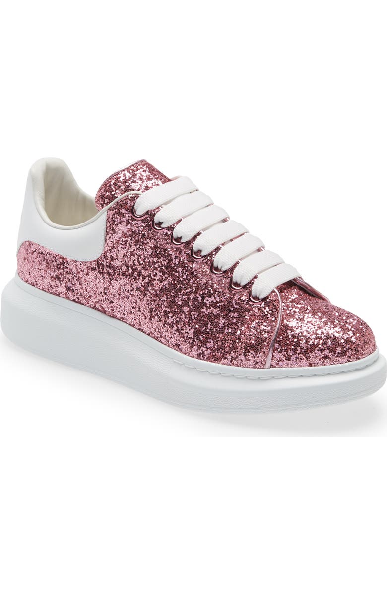McQueen Alexander McQueen Glitter Oversize Platform Sneaker, Main, color,