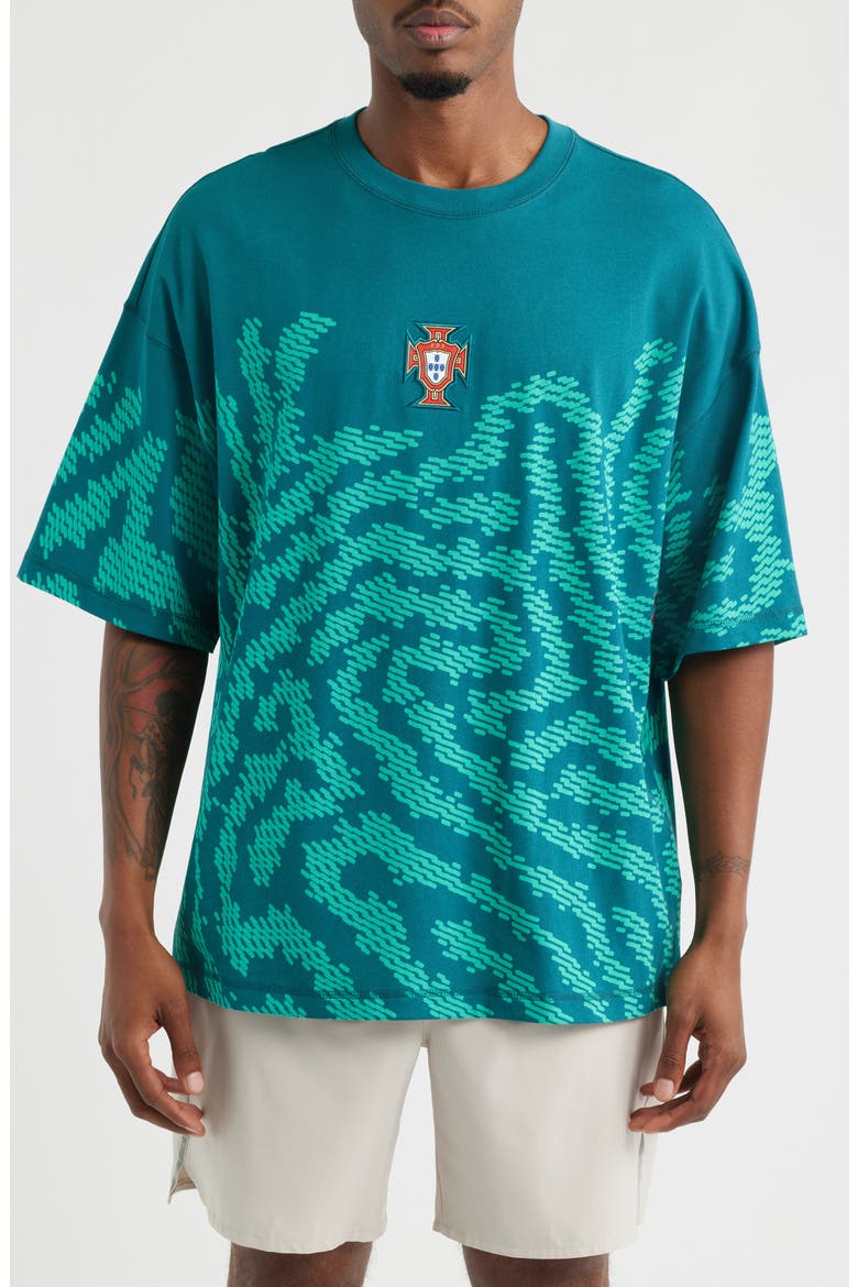 x FPF x Salehe Bembury Jersey, Main, color, EMERALD ICE