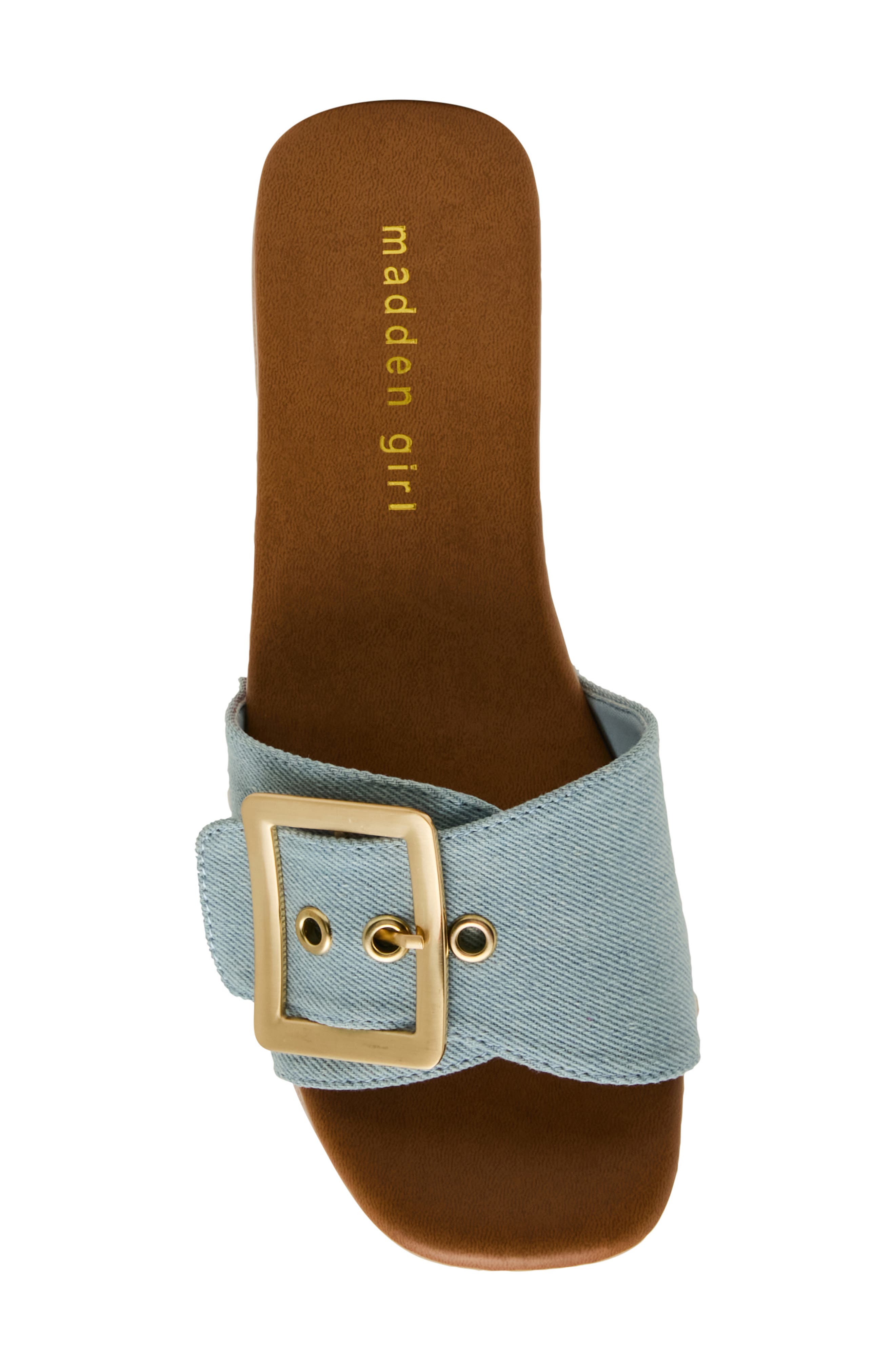 Woodland Slide Sandal, Alternate, color, DENIM