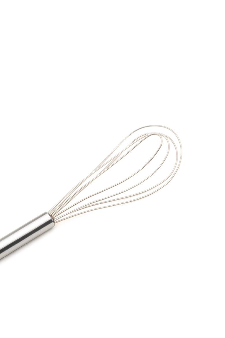 10 Inch Silicone Flat Whisk, Alternate, color, White