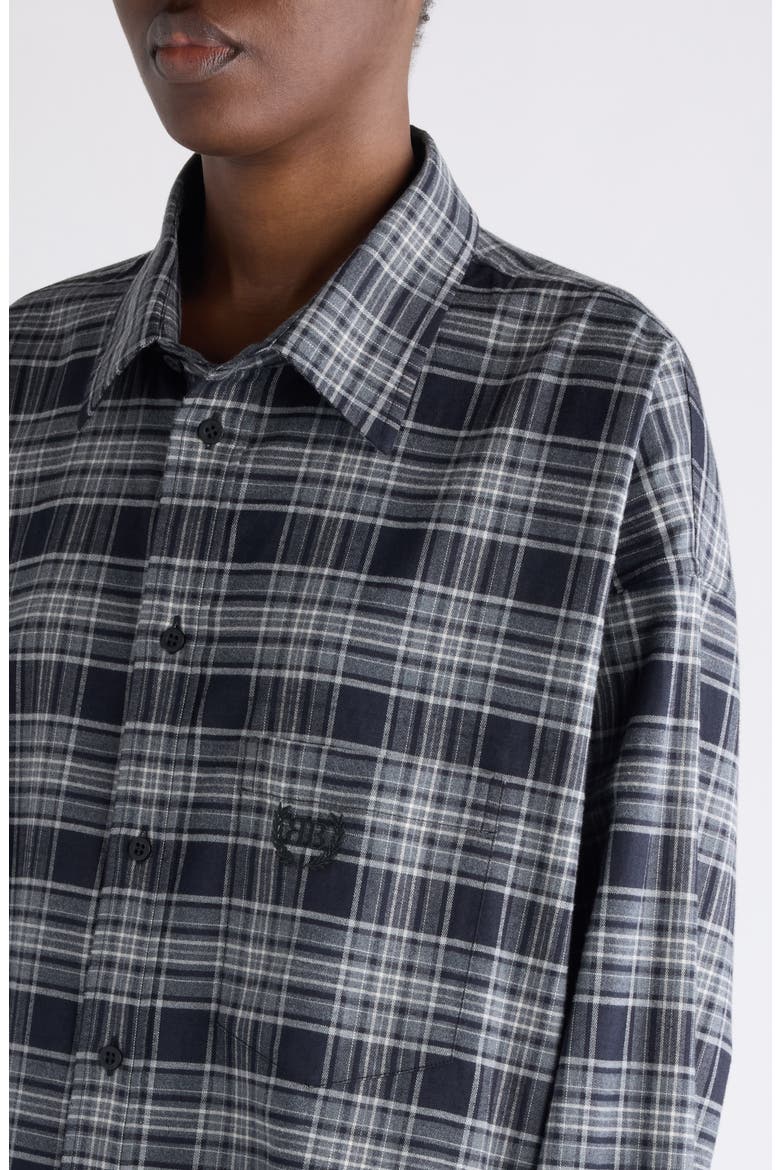 Regular Fit Plaid Button-Up Shirt, Alternate, color, 1240 GREY