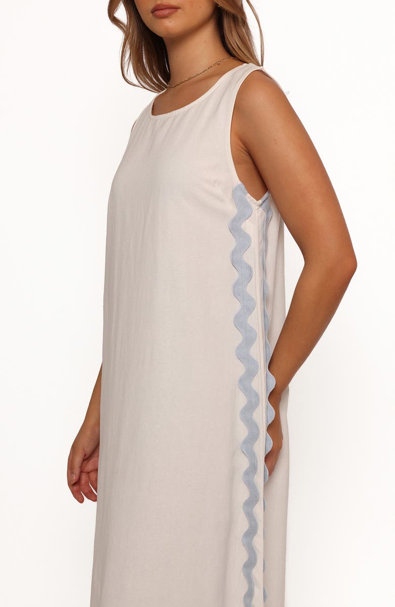 Petal & Pup Lennie Midi Dress, Alternate, color, Cream Blue