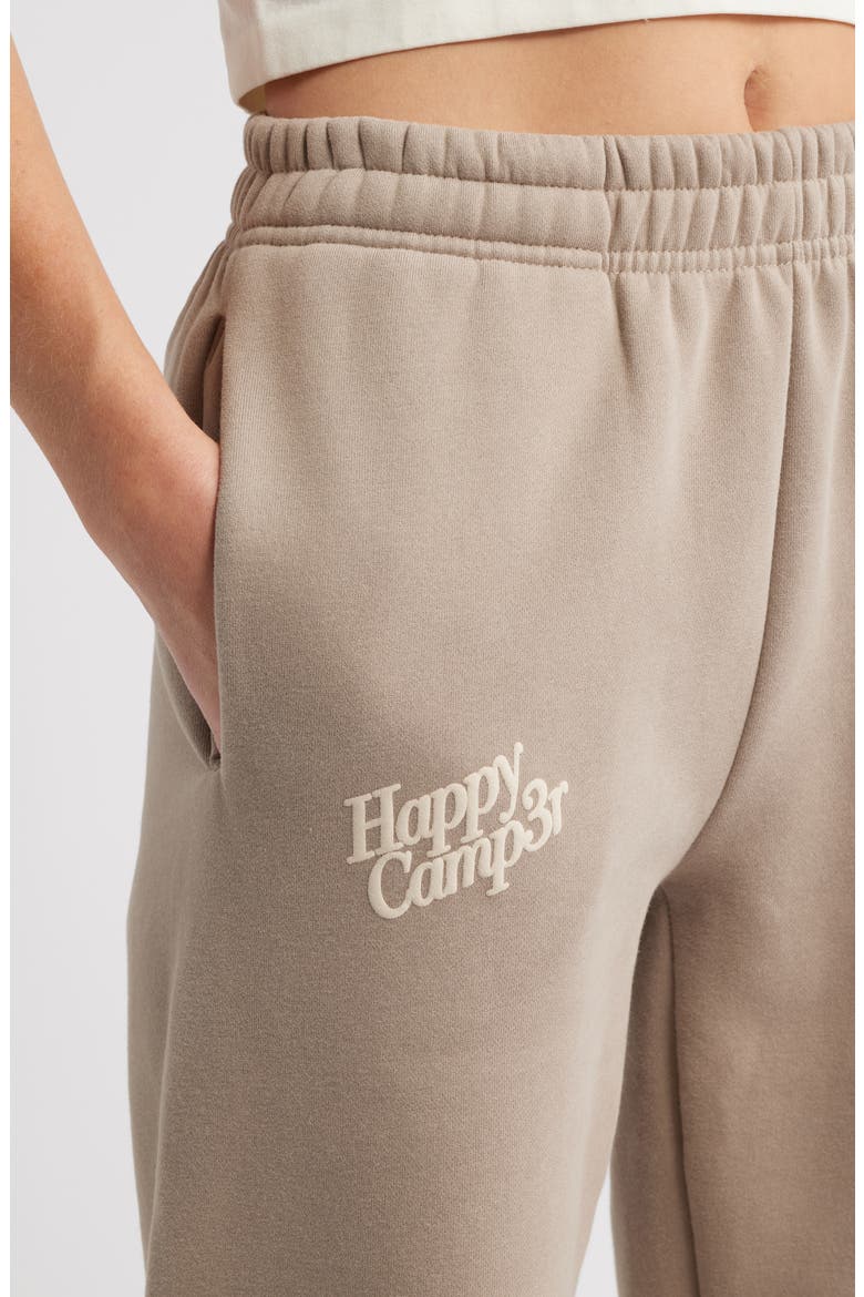 Puff Series Core Logo Cotton Blend Joggers, Alternate, color, TAUPE
