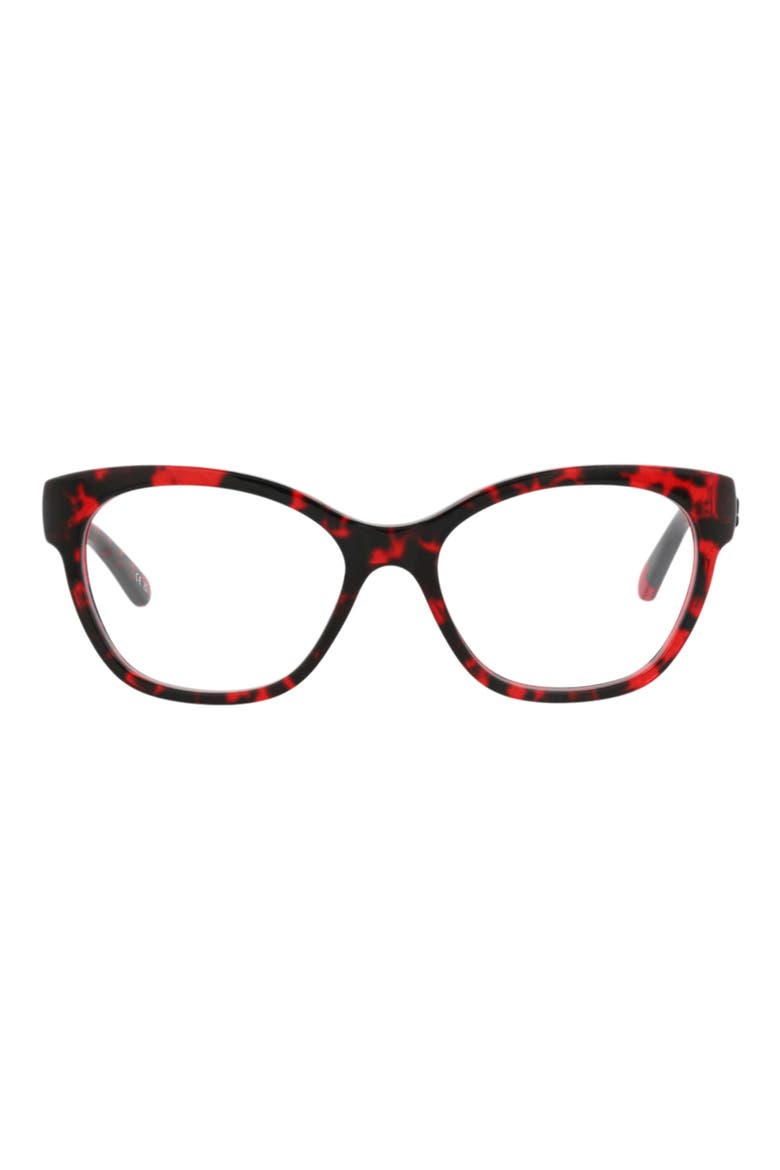 53mm Cat Eye Optical Glasses, Main, color, HAVANA HAVANA TRANSPARENT