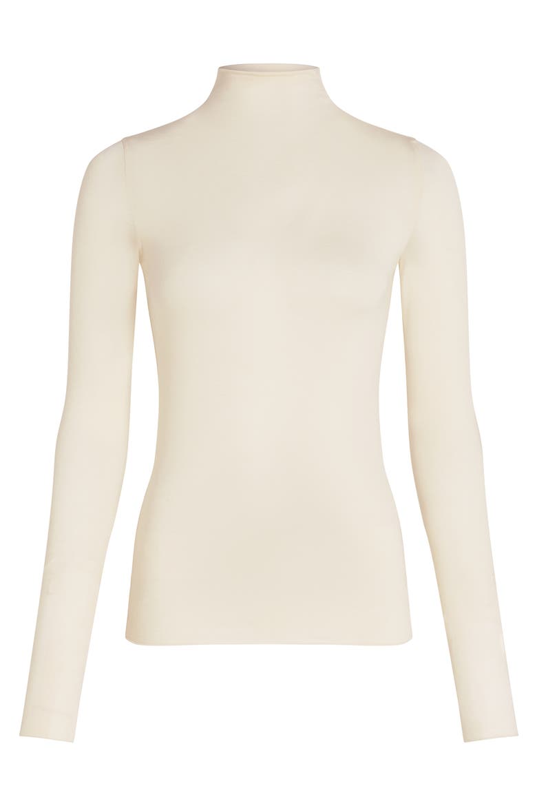 Super Soft Turtleneck Shirt With Cashmere, Alternate, color, White