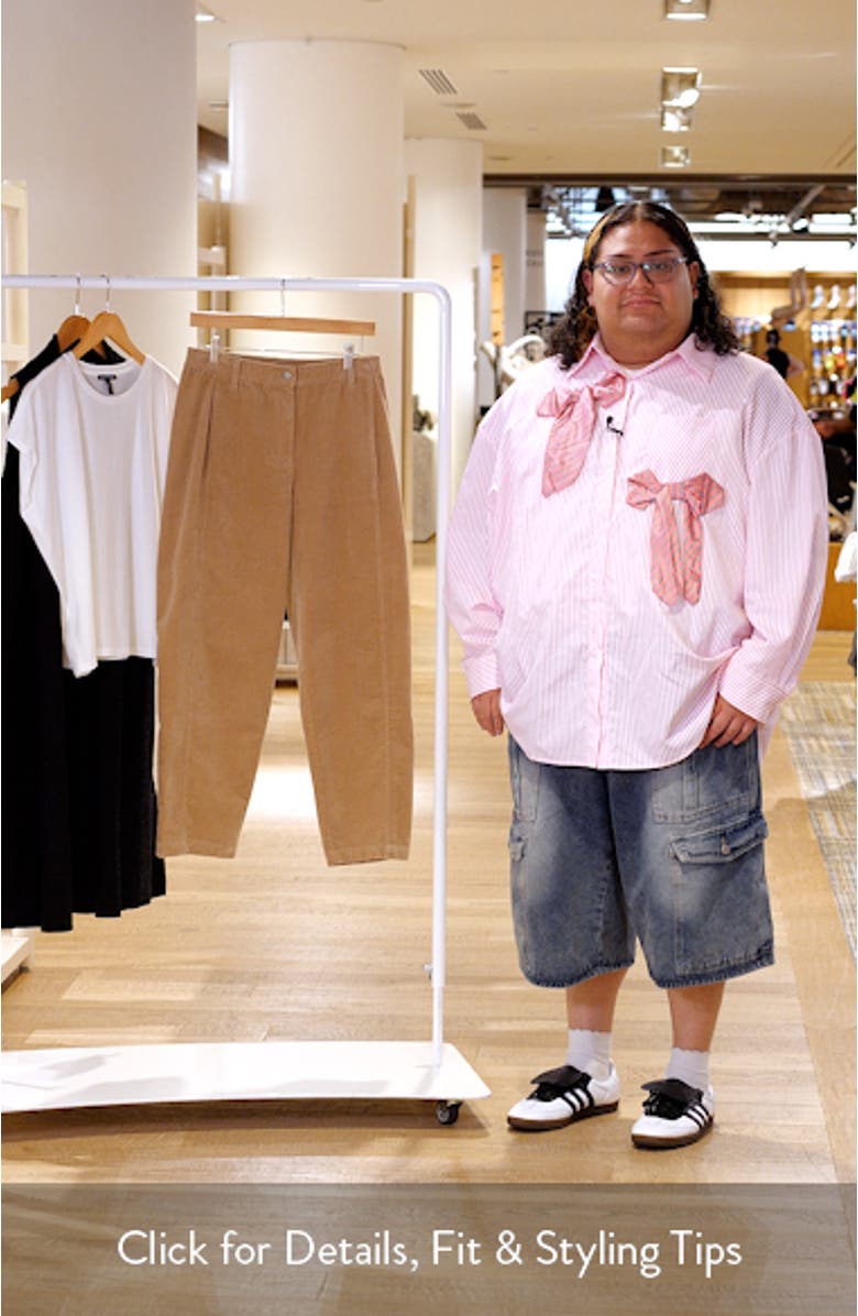 Ankle Lantern Corduroy Pants, sales video thumbnail