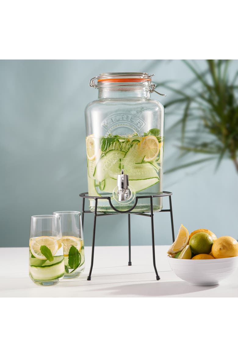 2.1 Gallon Drink Dispenser, Alternate, color, Clear