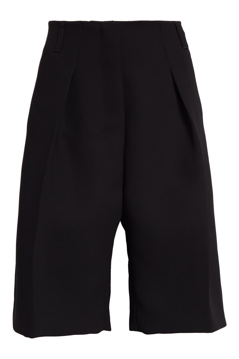 Le Bermuda Ovalo Tailored Shorts, Alternate, color, BLACK