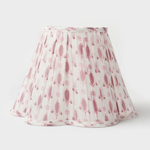 Mela Artisans Blokette Pattern Lamp Shades In White