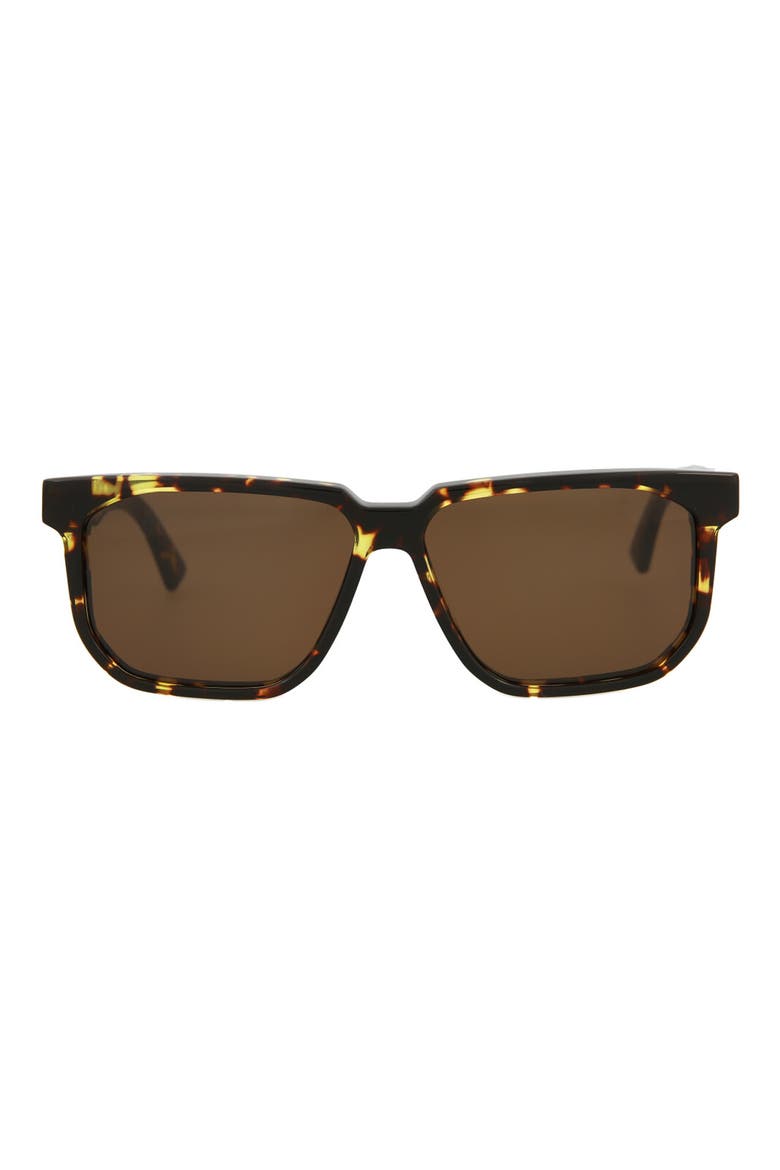 57mm Square Sunglasses, Main, color, HAVANA HAVANA BROWN