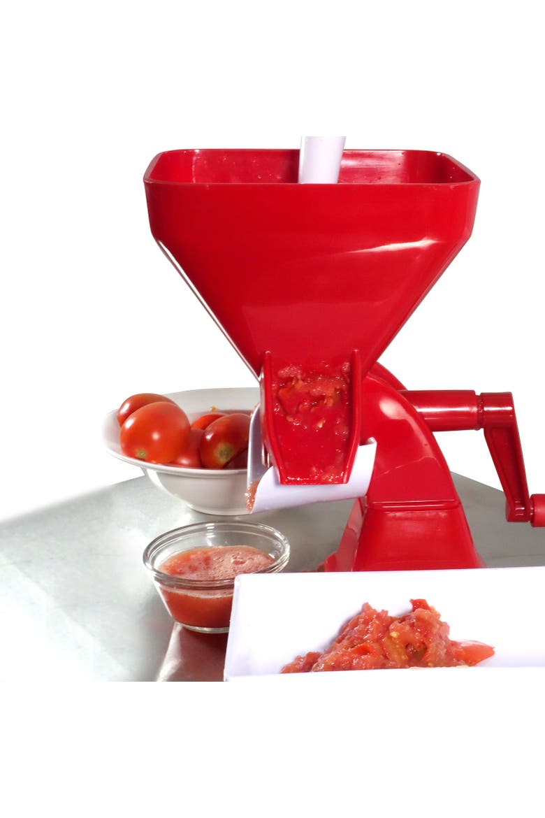 2.25 Quart Jumbo Tomato Press, Alternate, color, Red