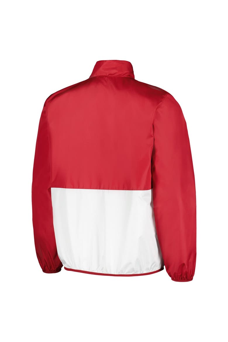 Men's G-III Sports by Carl Banks Cardinal Arkansas Razorbacks Cornerman Half-Zip Top, Alternate, color, Cardinal