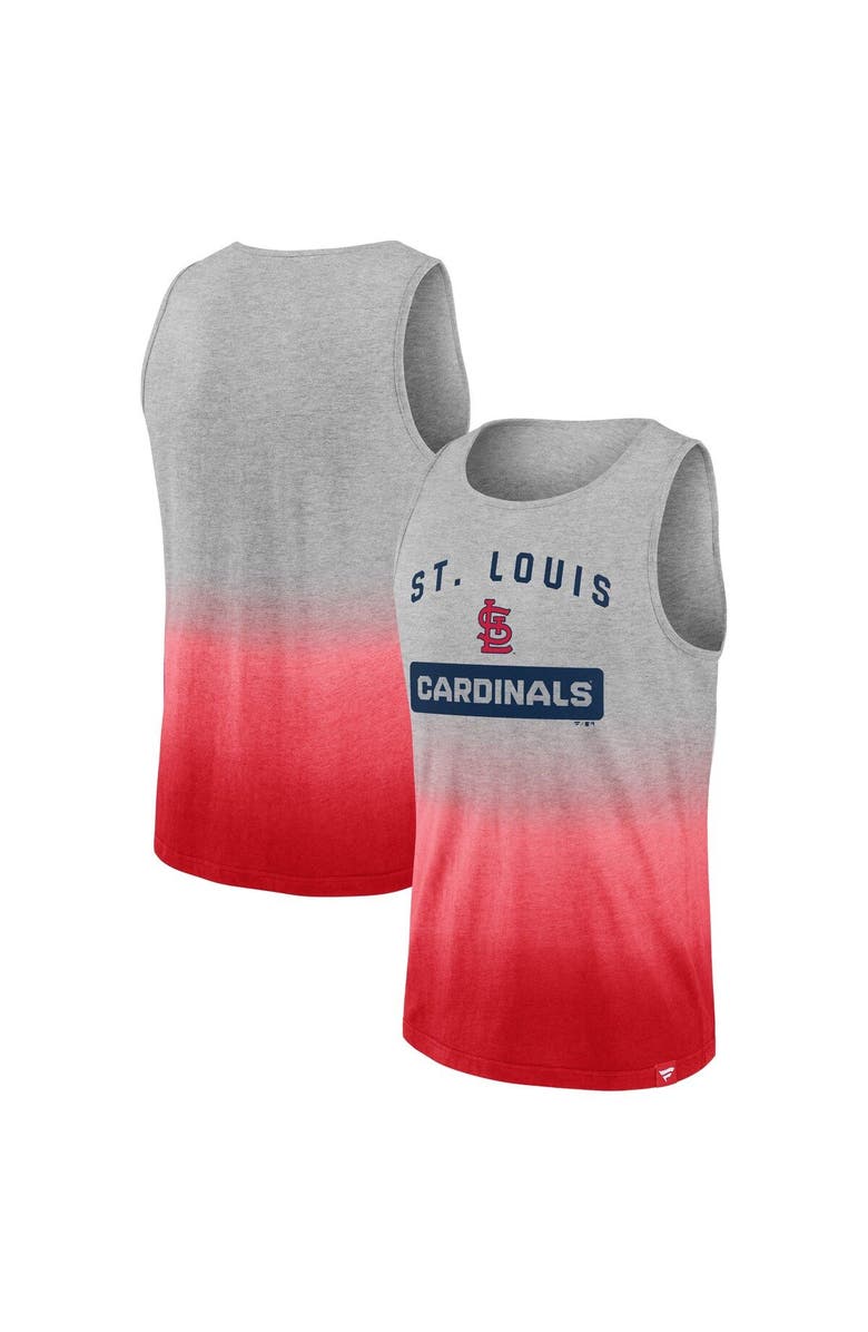 FANATICS Men's Fanatics Branded Gray/Red St. Louis Cardinals Our Year Tank Top, Main, color, Heather Gray