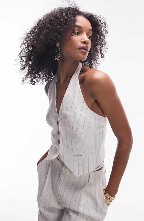 Topshop Halter Neck Waistcoat Vest