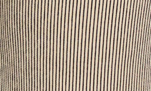 Nic + Zoe Nic+zoe All Day Stripe Crop Wide Leg Pull-on Jeans In Neutral Multi