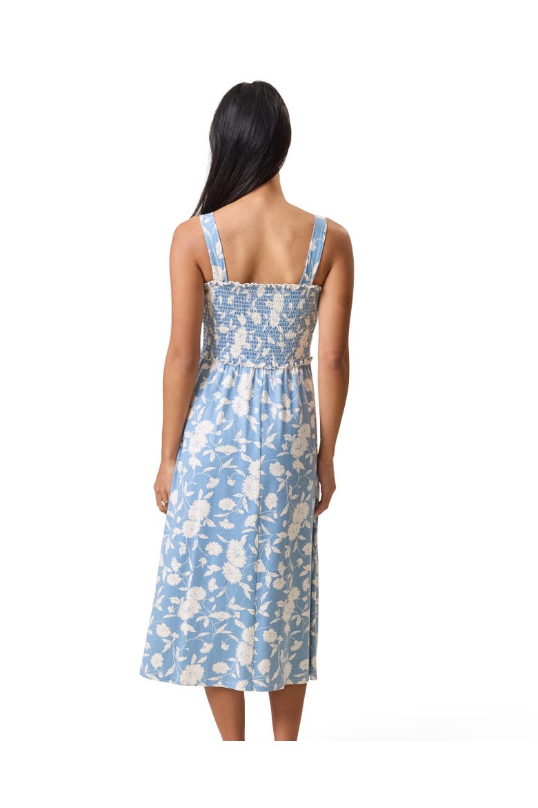 Sienna Smocked Maternity & Nursing Dress, Alternate, color, French Blue