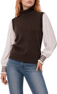 BY DESIGN Anne Mixed Media Turtleneck Sweater