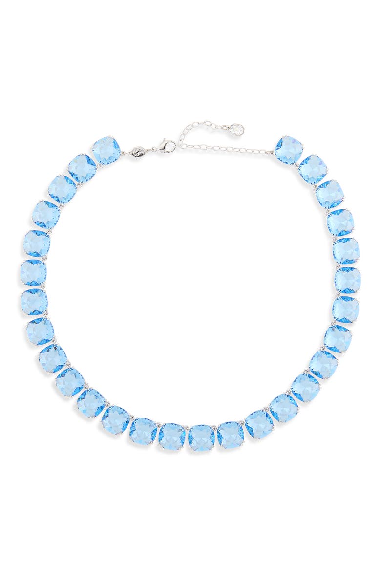 Millenia Crystal Collar Necklace, Main, color, IGNITE/ RHODIUM