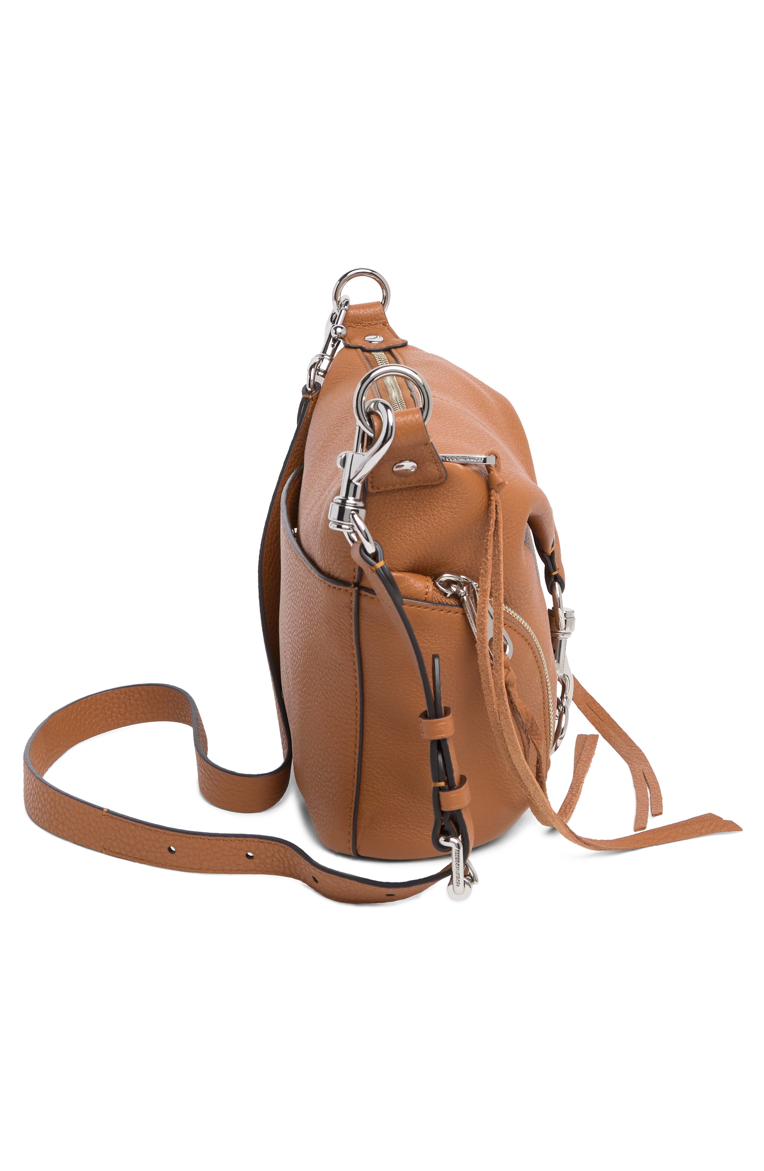 Rebecca Minkoff Small Julian Leather Crossbody Bag, Alternate, color, 