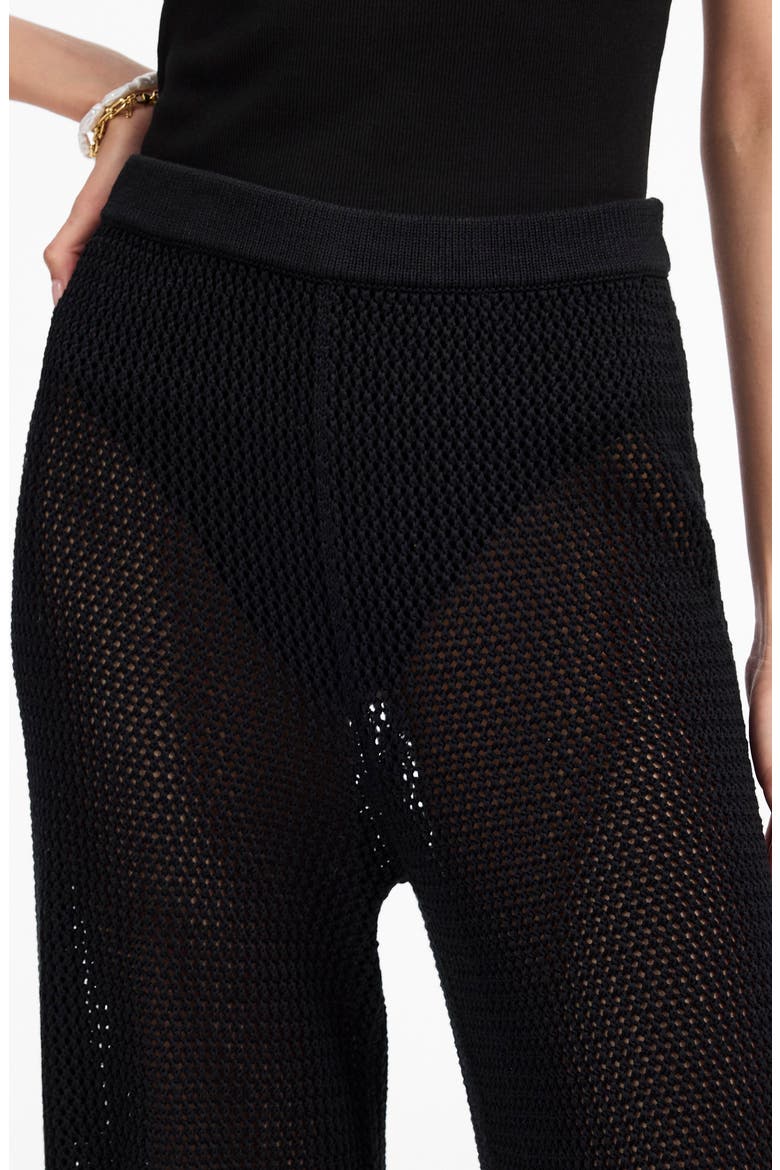 Open Stitch Sweater Pants, Alternate, color, TRUE BLACK