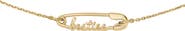 Kate Spade New York best friends safety pin charm bracelet