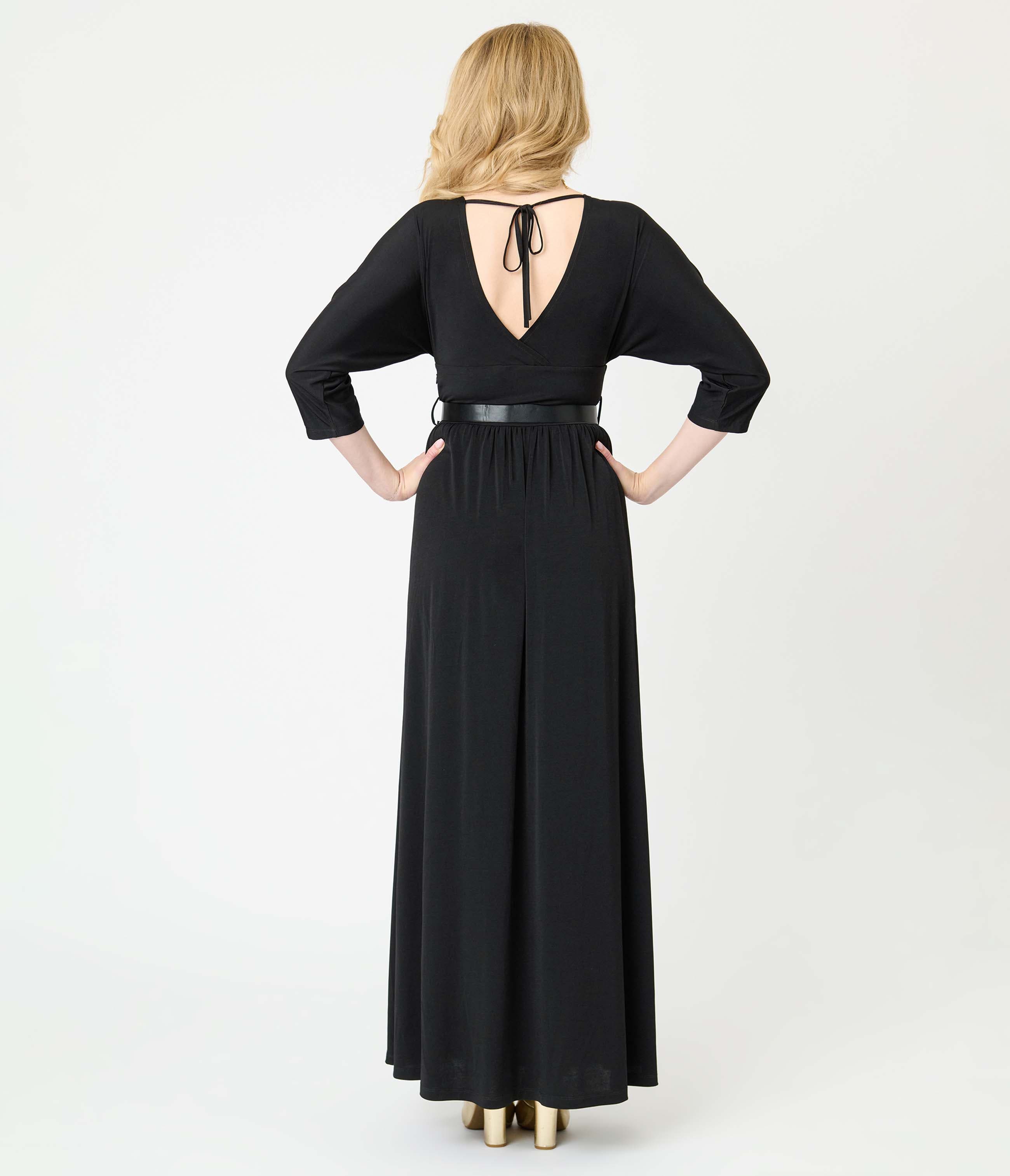 3/4 Sleeve Batwing Maxi Dress - image 2