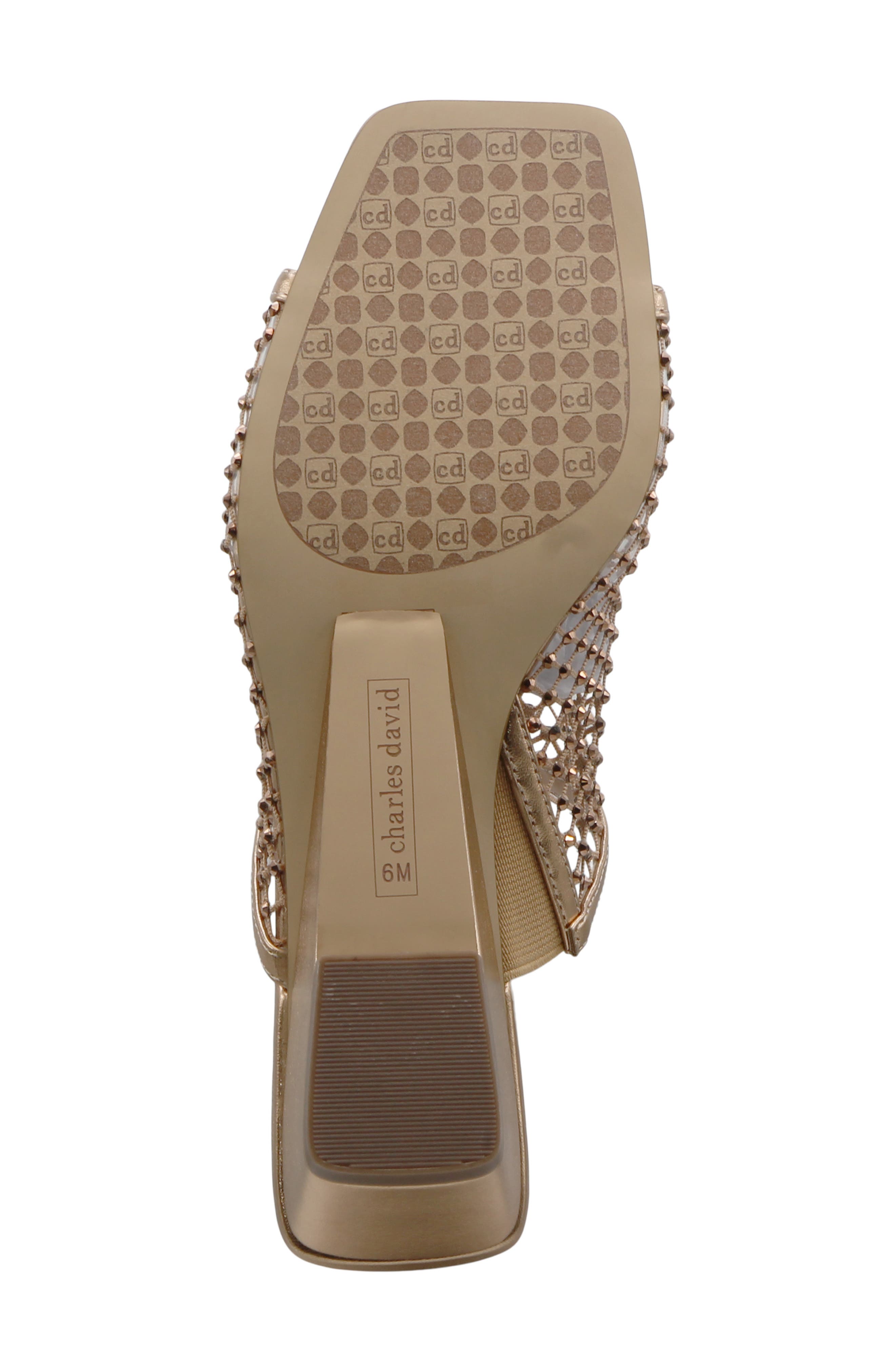 Charles David Noolie Wedge Sandal, Alternate, color, Rose Gold