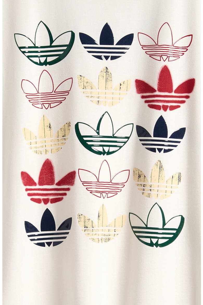Kids' Trefoil Poster Graphic Tee, Alternate, color, OFF WHITE