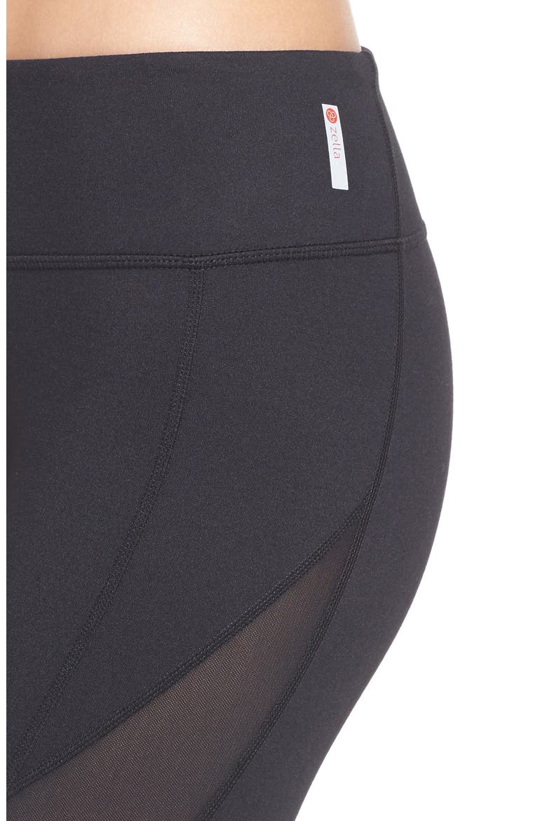 Power Splice Crop Leggings, Alternate, color, BLACK