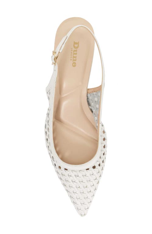 Dune London Divided Pointed Toe Slingback Pump