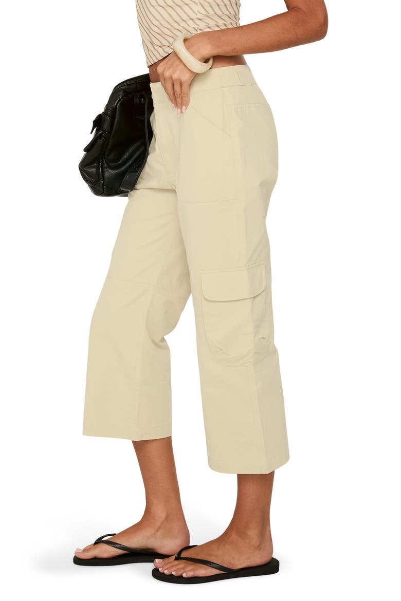Indee Cropped Cargo Pants, Main, color, BEIGE