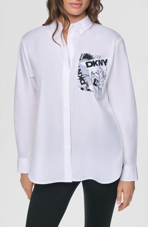 Print Pocket Poplin Shirt