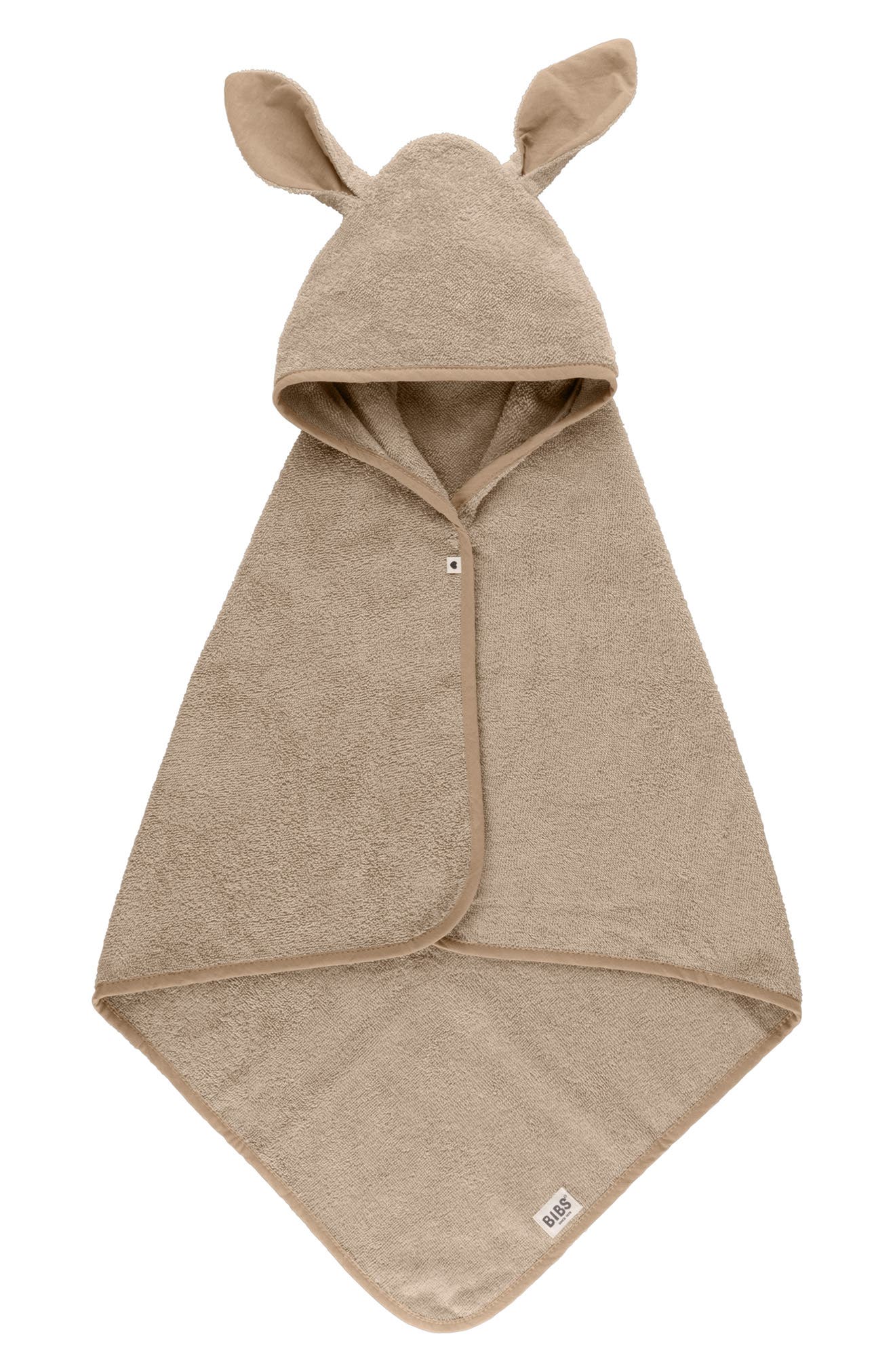 BIBS Kids' Kangaroo Hooded Towel in Vanilla 