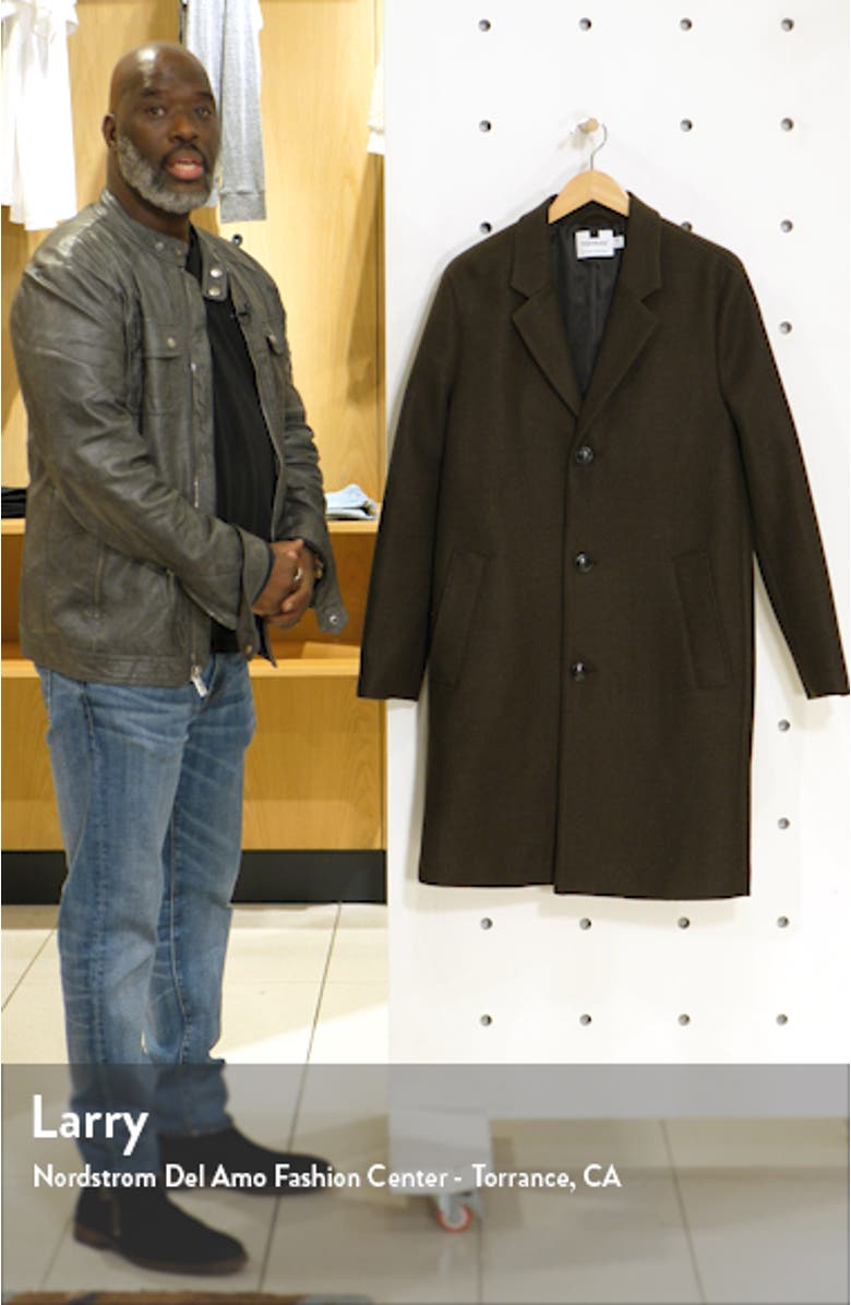 Single Breasted Classic Fit Coat, sales video thumbnail