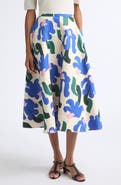 Marimekko Viritt Kukkahattu Floral Cotton & Linen Skirt