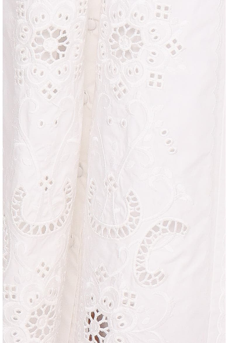 Kye Cotton Midi Skirt, Alternate, color, WHITE BRODERIE