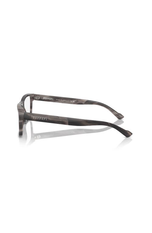 Ferrari 55mm Rectangle Optical Glasses In Gray
