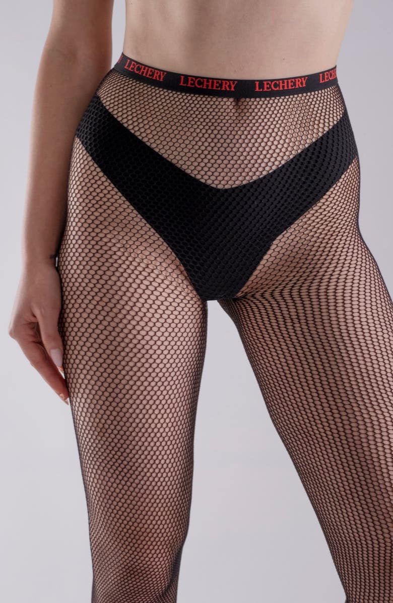 LECHERY<sup>®</sup> Fishnet Tights, Alternate, color, Black