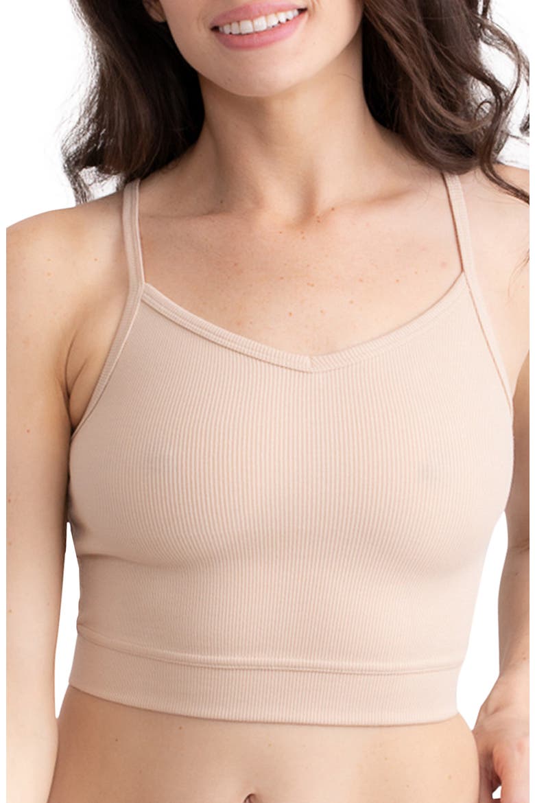 Ribbed Crop Camisole, Main, color, SMOKE GREY