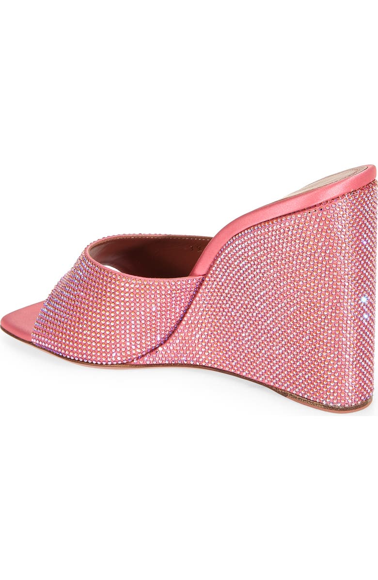 Amina Muaddi Lupita Crystal Wedge Slide Sandal, Alternate, color,