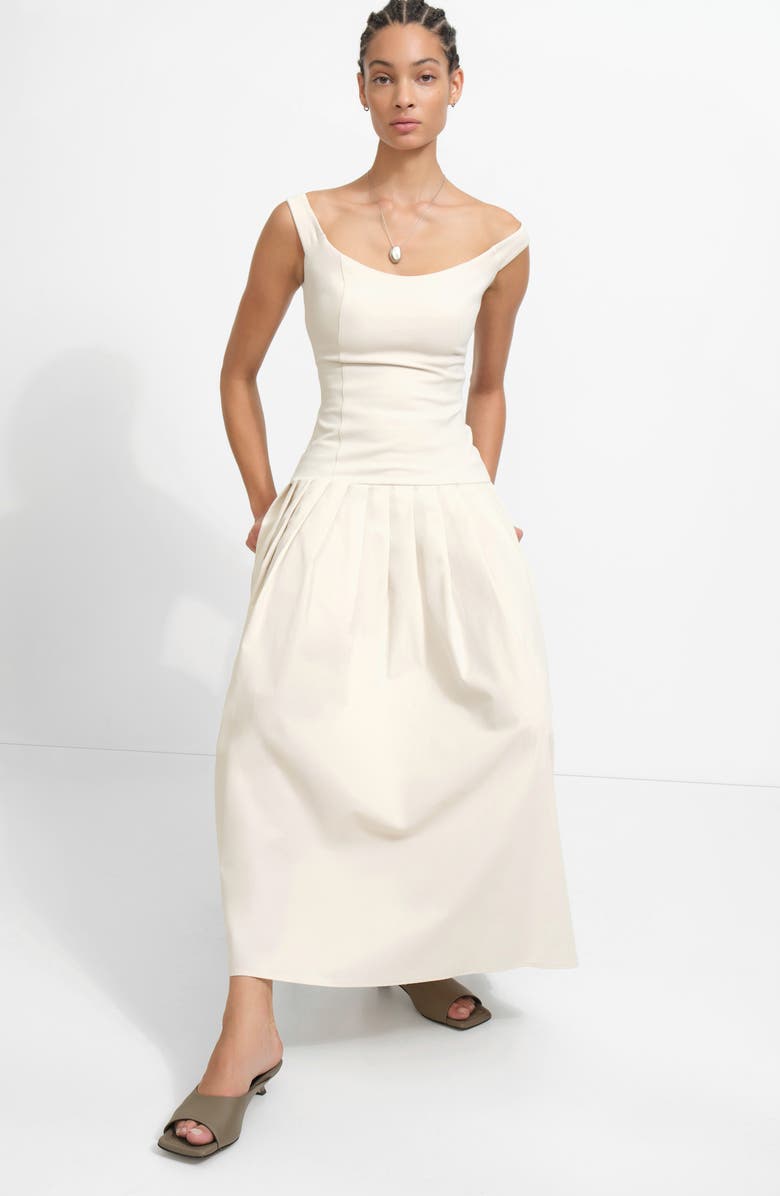 Marcella Selene Off the Shoulder Dress, Alternate, color, Cream