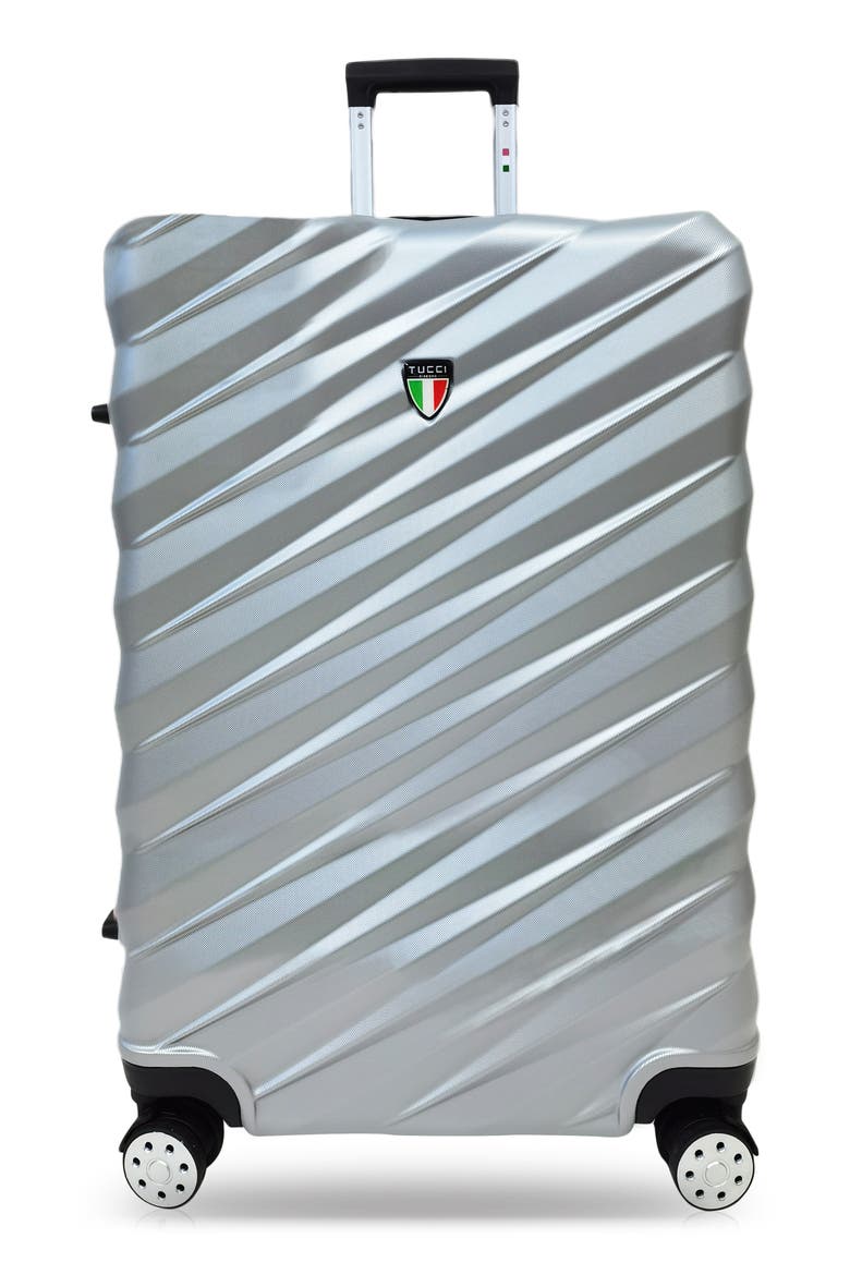 Storto 28-Inch Checked-In Suitcase, Main, color, SILVER