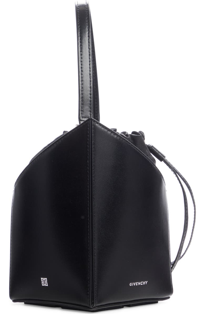 Givenchy Cut Out Leather Bucket Bag, Alternate, color,