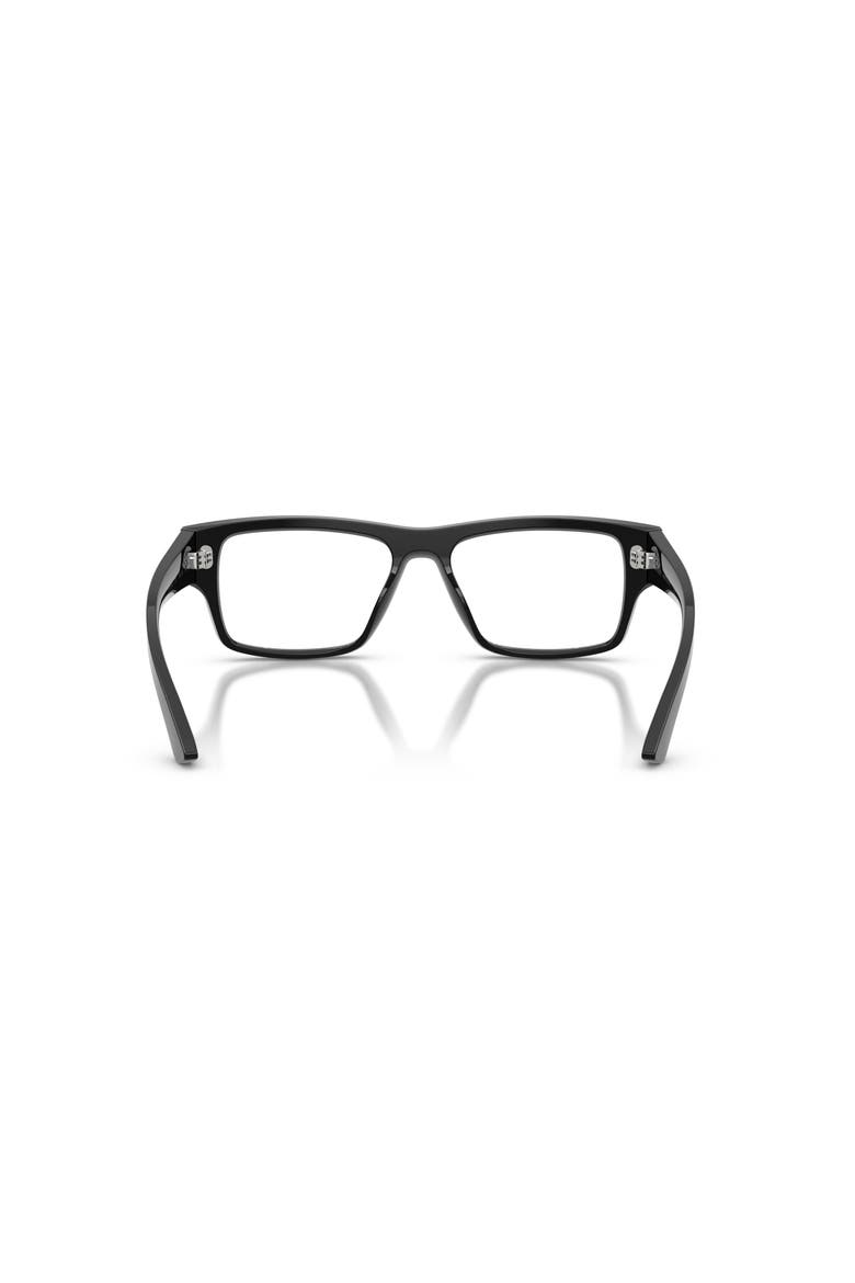 54mm Rectangle optical glasses, Alternate, color, Black