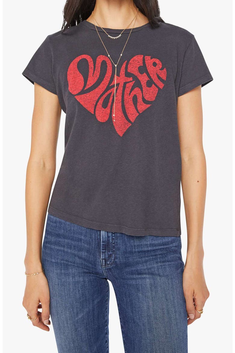 The Boxy Goodie Goodie Graphic T-Shirt, Main, color, BLACK HEART MOTHER