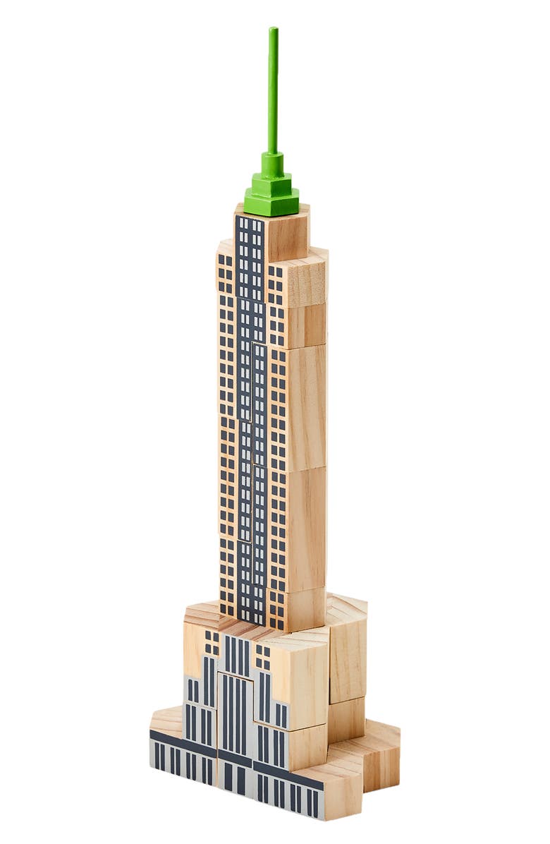 Areaware Blockitecture<sup>®</sup> New York City 14-Piece Skyscraper Block Set, Main, color,